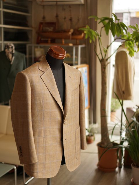 ジャケット wool&linen&silk  ARISTON