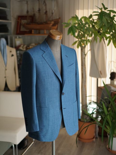 ジャケットwool&linen&silk E.Zegna